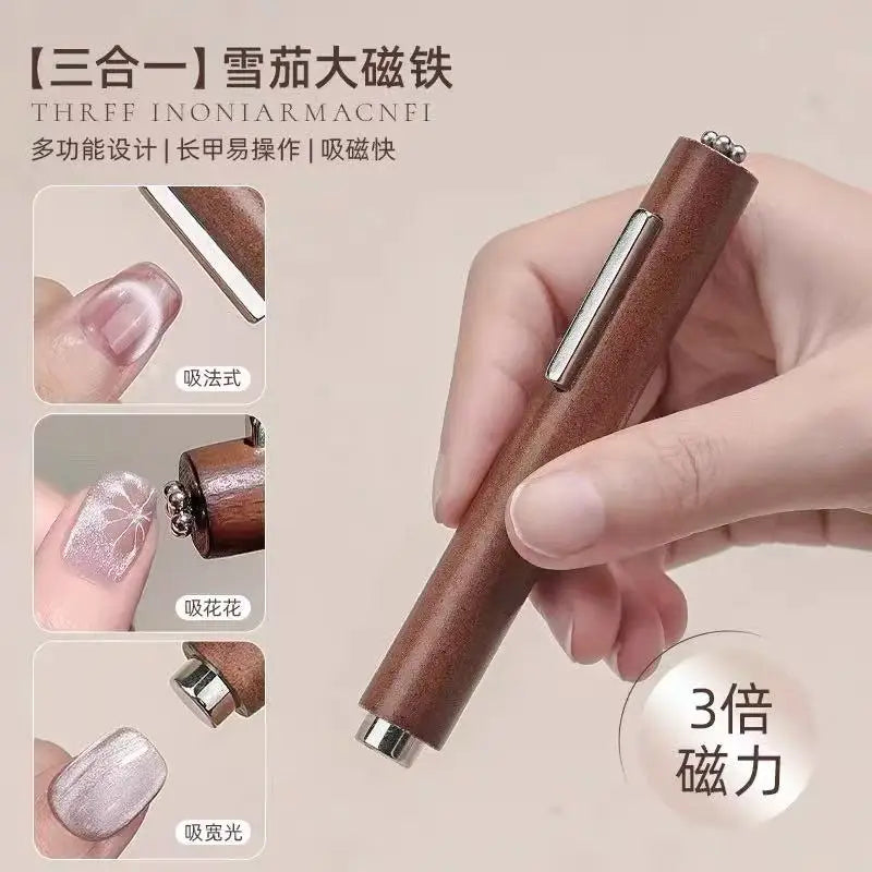 New 8in1 Nail Magnet Multi Functional For Attracting Glass Beads Cat Eye Nail Polish And Gel Polish