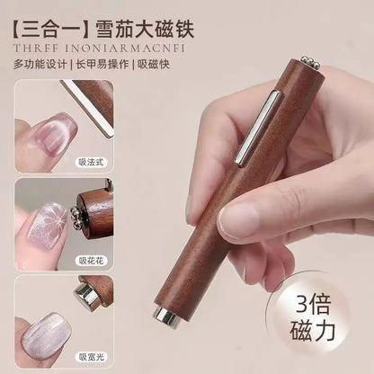 New 8in1 Nail Magnet Multi Functional For Attracting Glass Beads Cat Eye Nail Polish And Gel Polish