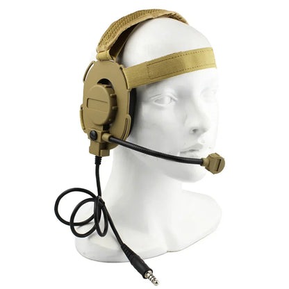 Tactical Communication Headphone Bowman Elite II Headset U94 PTT For Kenwood Baofeng UV-5R Radio Outdoor Hunting Accessories