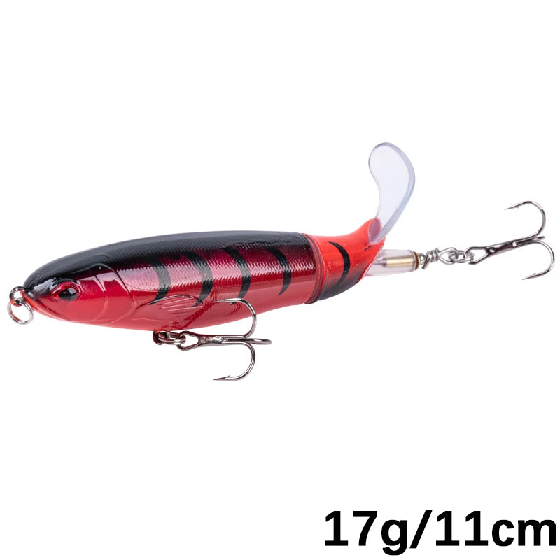 Goture Whopper Popper 10cm/11cm/14cm Topwater FIshing Lure Blowups Pike Baits Rotating Tail Fishing Tackle Crankbait Wobblers