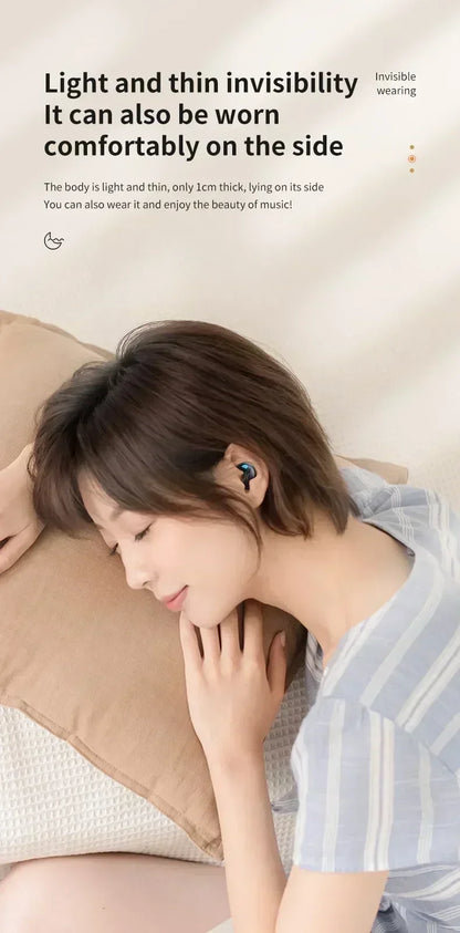 X55 True Wireless Earbuds – Bluetooth 5.0 HiFi Stereo Brusreducering Sport Gaming Sleep 350mAh Fodral Lila Svart Blå Vit Khaki