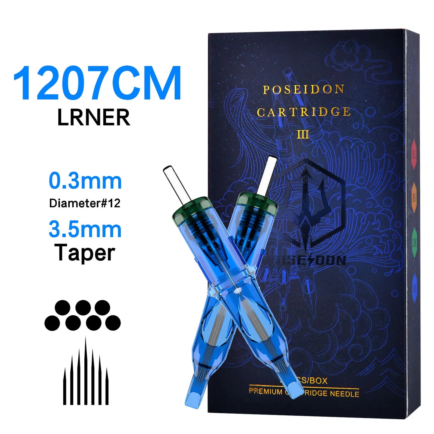 10Pcs POSEIDON V3 Pro Tattoo Needles High Quality Disposable Permanent Makeup Tattoo Cartridge Needles For Tattoo Machine