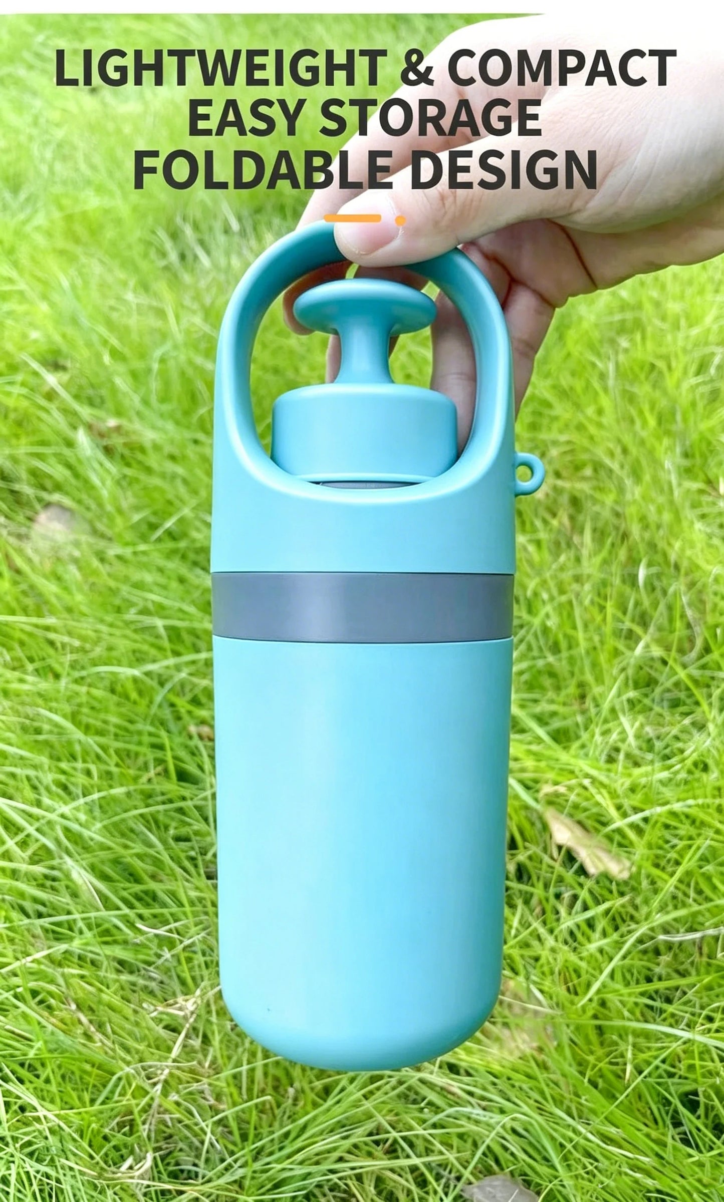 Portable Dog Pooper Scooper Waste Pick-up Outdoor Cleaner Builtin Garbage Bag Handheld Poop Grabber No Touch Design for Pet Use