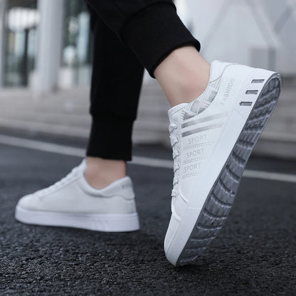 Herr-skatesneakers med låg profil – Andningsbar, halkfri PVC-sula, storlek 39–48, 3 färger