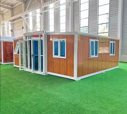 Expanderbart containerhus modulärt prefabricerat