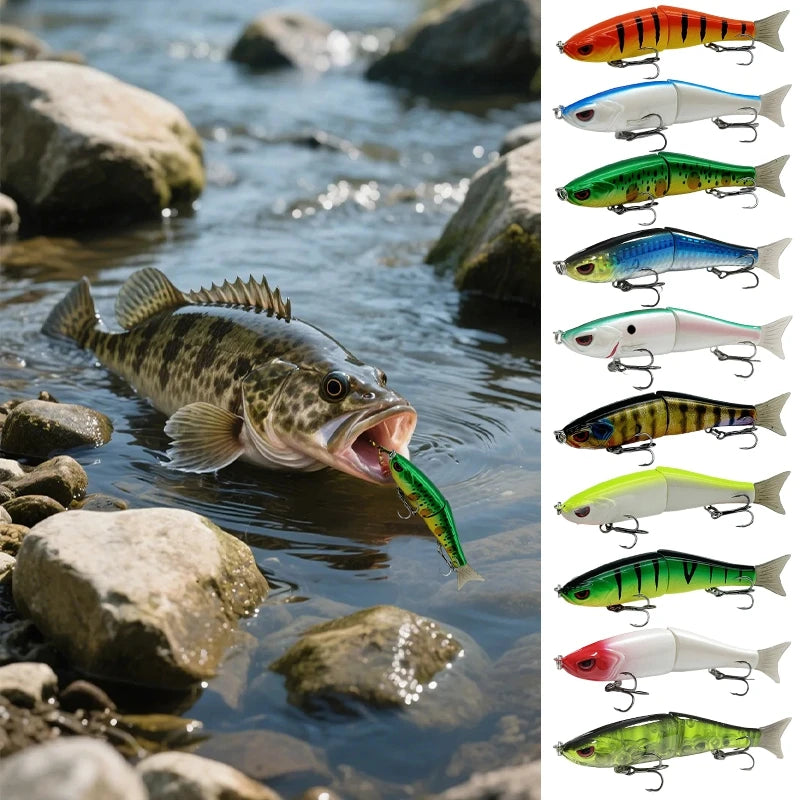 11.5cm 18.5g Balam Glide Bait Swimbait Joint Giant Pike Bass Fishing Lure Hard Bait Catfish Saltwater Lures Leurre De Pêche