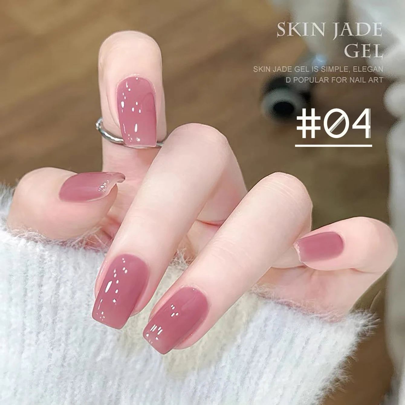 1-24pcs WS Jelly Jade Nude Pink Gel Nail Polish Natural Pink Translucent Color LED UV Gel Soak Off For Home Salon Nail Art DIY