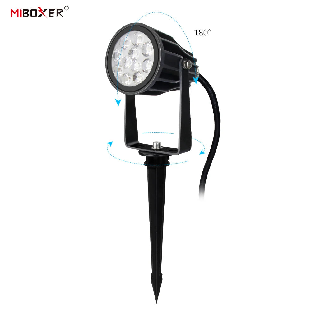 Miboxer FUTC04ZR Zigbee 3.0 + 2.4GHz RF – Smart RGB+CCT LED Trädgårdslampa 6W, Vattentålig, Tuya