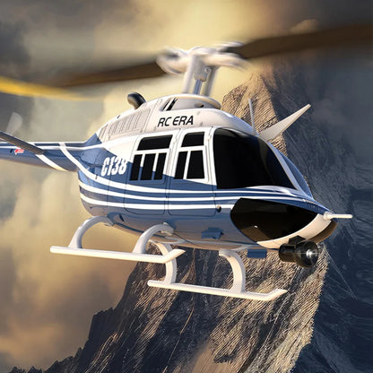 RC Helikopter Bell 206 – 4CH 2.4GHz 6-axlat Gyro Höjdhållning App-styrd 80–100m CE Inomhus/Utomhus C138 2026