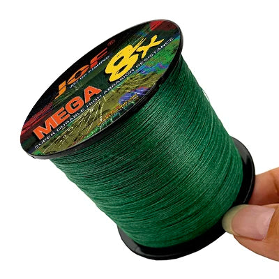 JOF 8 Strand 1000M 500M 300M 100M Japan Super Strong PE Braided Fishing Line Multifilament Braid Thread X8 18-78LBS
