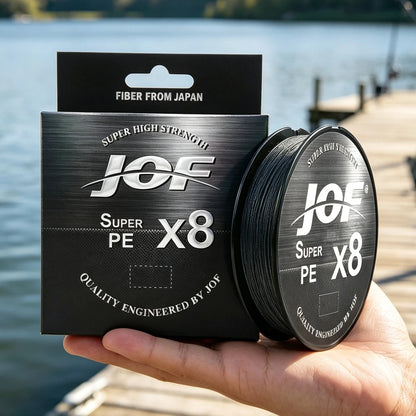 JOF X8 Strong 300M 500M 100M 8 Strand Weaves PE Braided Fishing Line Multifilament 8 Braid Wire 12LB 20LB 40LB 60LB 80LB 100LB