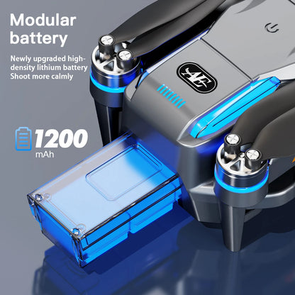AE19 Drone, High-Definition Dual Camera, 8K Professional Obstacle Avoidance, Folding Quadcopter Toy, Remote-Controlled Aircraft