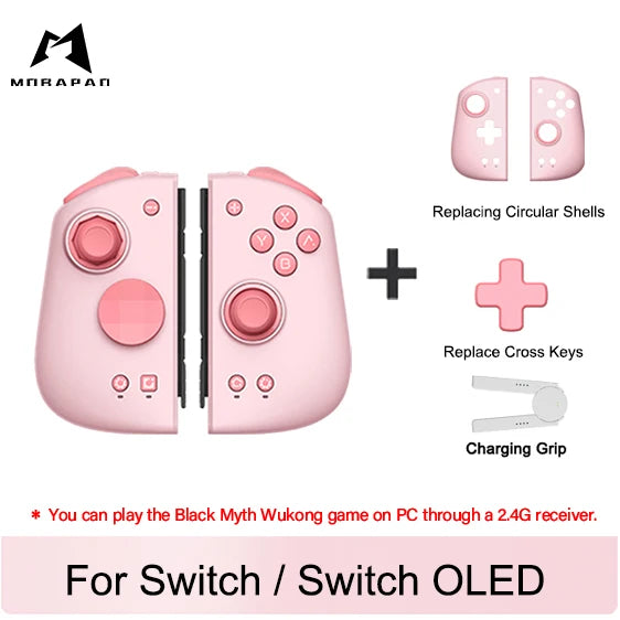 MOBAPAD M6 Controller For Nintendo Switch OLED Joypad with Hall Joystick HD Vibration Console for Switch NS OLED Gamepad