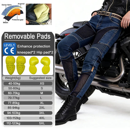 Sommarbyxor för dam i polyester och bomull