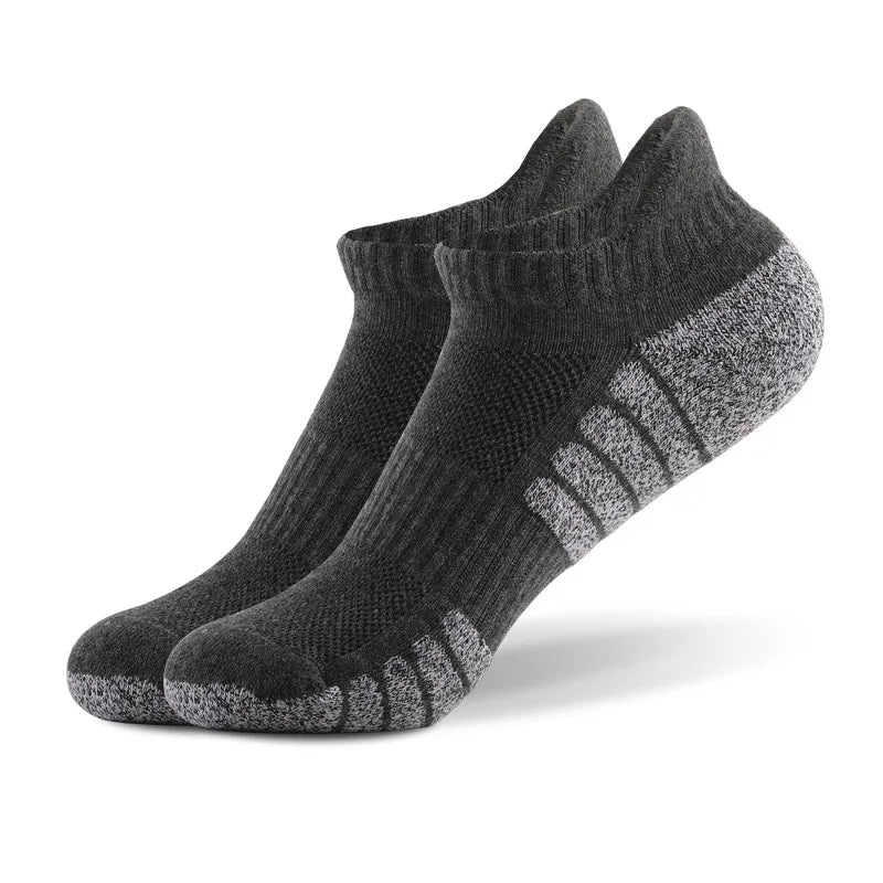 6pairs thickened towel bottom running socks mesh boat socks non-slip breathable sports socks Low cut Men's socks Women's socks