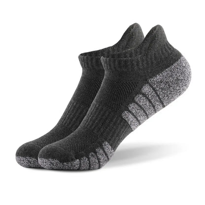 6pairs thickened towel bottom running socks mesh boat socks non-slip breathable sports socks Low cut Men's socks Women's socks