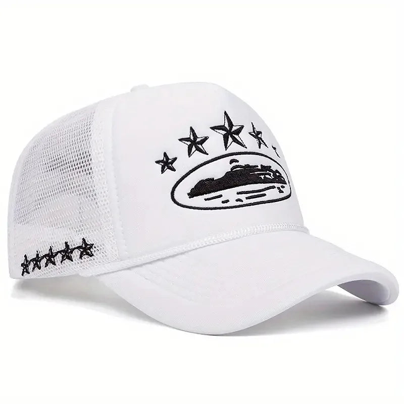 New Unisex Print Baseball Hats New Unisex Hip Hop Breathable Personal Sunshade Mesh Versatile Street Fashion Trucker Caps