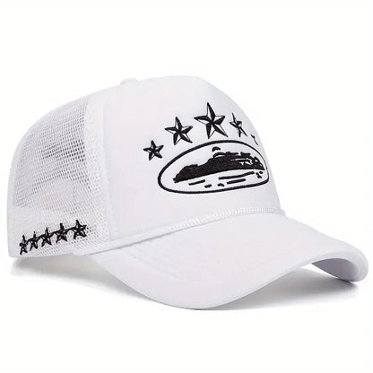 New Unisex Print Baseball Hats New Unisex Hip Hop Breathable Personal Sunshade Mesh Versatile Street Fashion Trucker Caps