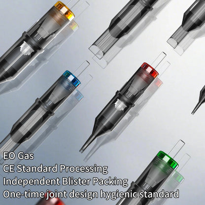 POSEIDON V2 PRO MAX 50PCS Mixed Professional  Tattoo Cartridge Needles Membrane Safety Cartridges Disposable Tattoo Needle