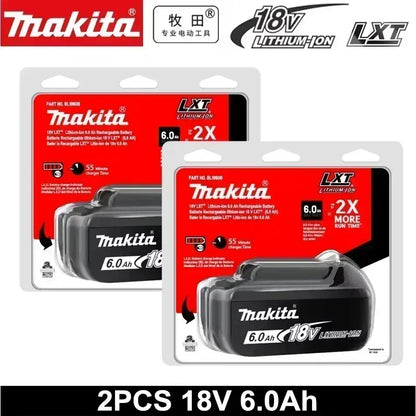 Makita 18V 6.0Ah batteri med laddare för Makita 18V elverktyg