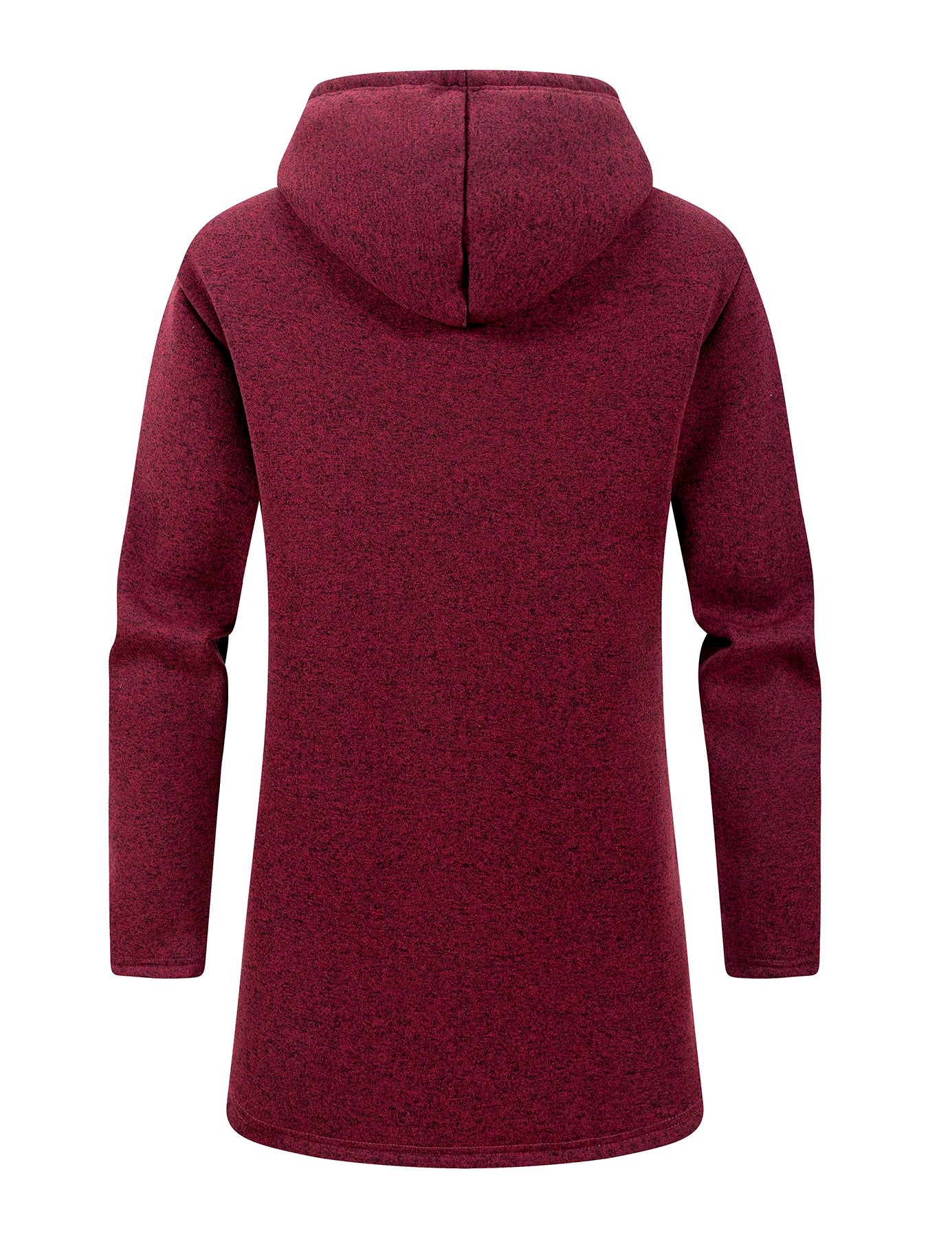 Herr Lång Vinterjacka med Fleece – Varm Vindskyddande Hoodie med Dragkedja, 4 Färger, Storlek S–XXXL