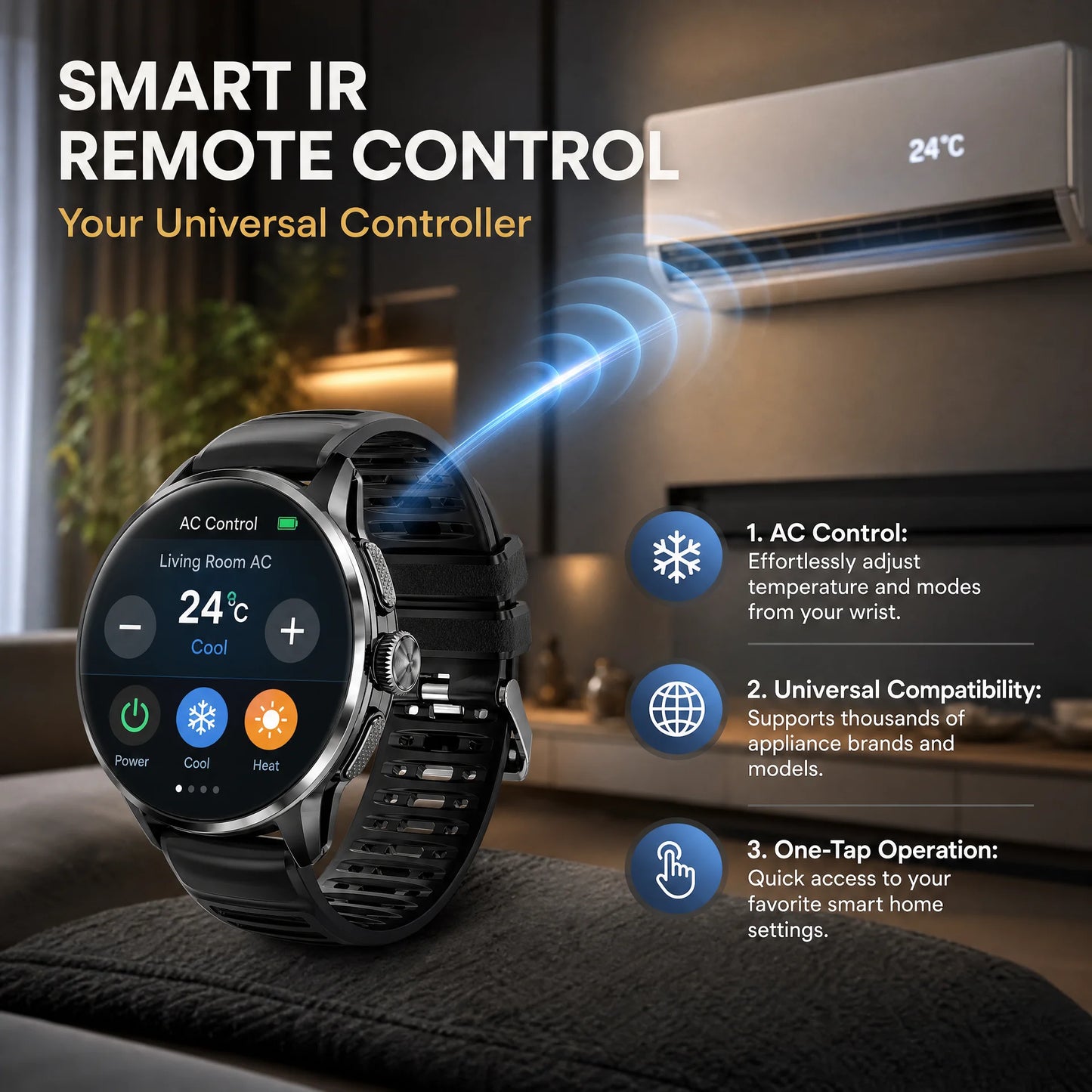 4G/3G Full Network Infrared Smart Watch 1.60 inch AMOLED Screen 800W Video Call  2100mAh Google Play WIFI GPS Compass Smartwatch