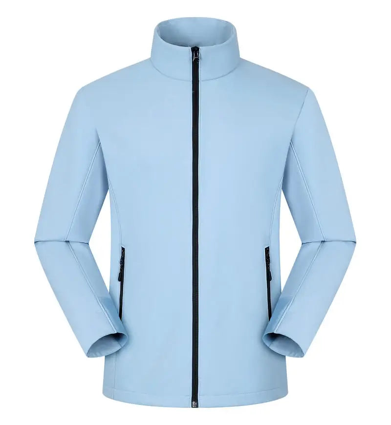 customized logo Men's Tactical Jackets Softshell Lightweight Coats with Pockets Water Resistant Outdoor Hiking couple top C2407