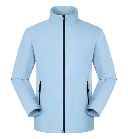 customized logo Men's Tactical Jackets Softshell Lightweight Coats with Pockets Water Resistant Outdoor Hiking couple top C2407