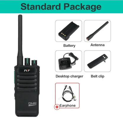 TYT MD-795 DMR Digital Walkie Talkie UHF 400-470MHz 4W/1W 64 Channels Voice Encryption Two Way Radio Long Range
