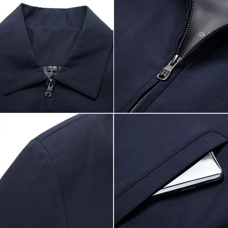 Herr Casual Blazer – Lös Business Kavaj för Kontor, Vår & Höst, 7 Färger, Storlek M–3XL