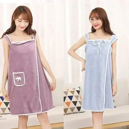 Womens Bath Towels Girls Wearable 135*80Cm Fast Drying Bathing Beach Spa Bathrobes Wash Clothing, Shower Bath And Gym Towel