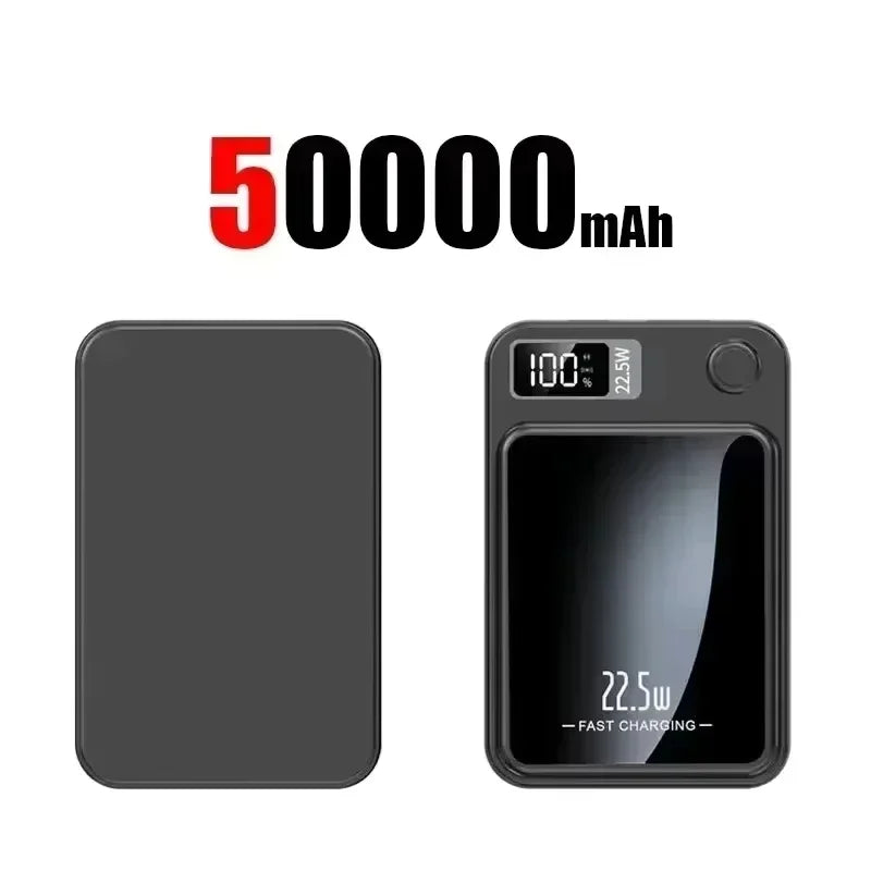 Lenovo Magnetic Power Bank 50000mAh Wireless Charger Super Fast Charging for Magsafe External Battery For iPhone 17/16/15/14/13