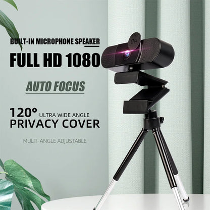 EOENKK webbkamera 1080p med mikrofon och USB-anslutning