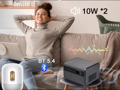 Huaweishi-J10 LED Projector, 1920x1080P, Autofocus, 4K, HD Video, Outdoor Mobile Phone, Android Smart Home Theater, New