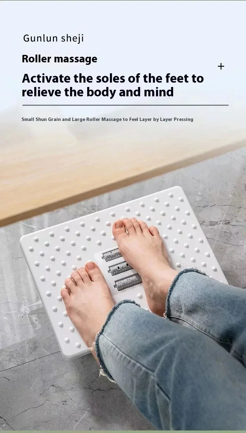 2026 Portable Foot Rest Under Desk Ergonomic Foot Stool With Massage Rollers For Home Office Comfort