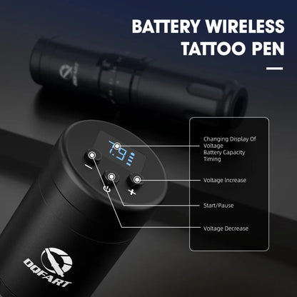 DQFART T1Pro Set Tattoo Electric Wireless Machine 1500mAh 10500Rmp/12V Tattoo Needles Tattoo Ink Artists Body Art High-quality