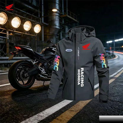 HRC Racing Herrjacka – Vind- & Vattentät Hoodjacka, 7 Färger