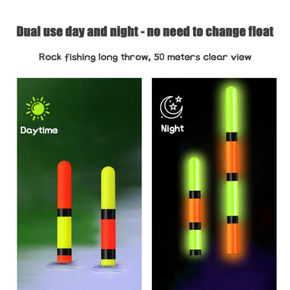 2024 New 2-Piece Luminous Fishing Float With High Sensitivity Short Electronic Rock Fishing Float And USB Dual Port Charging Set