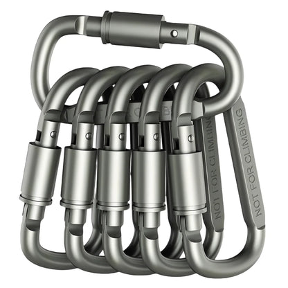 2-6PCS Carabiner Set For Key Camping Survival EDC Outdoor Keychain Clip  Alloy Aluminum Tactical Caribiner Hook Karabiners