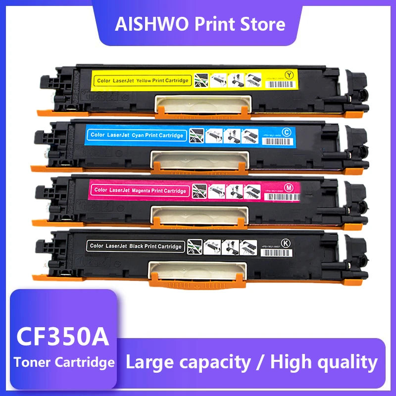 HP CF350A–CF353A Färgtoner – kompatibel med Color LaserJet M176 och M177