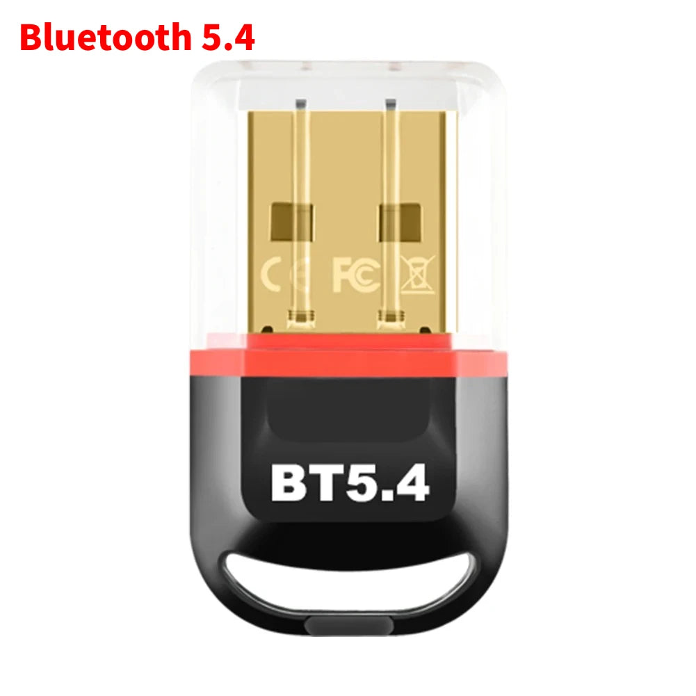 USB Bluetooth 6.0 Adapter Bluetooth 5.4 Dongle Bluetooth Receiver & Transmitter for Bluetooth Keyboard/Mouse/Headphone/Speaker