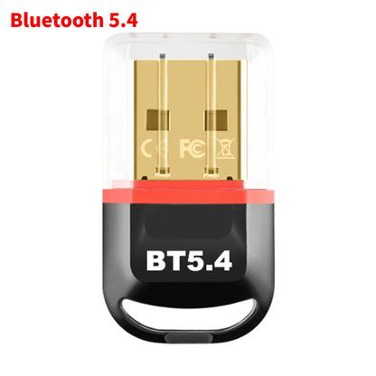 USB Bluetooth 6.0 Adapter Bluetooth 5.4 Dongle Bluetooth Receiver & Transmitter for Bluetooth Keyboard/Mouse/Headphone/Speaker