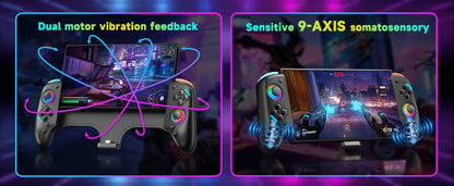 Gamepad For Nintendo Switch 2 Controller RGB 9-Axis Gyro Joypad W/ Dual Shock Turbo/Marco Programable Function Game Pad Joystick