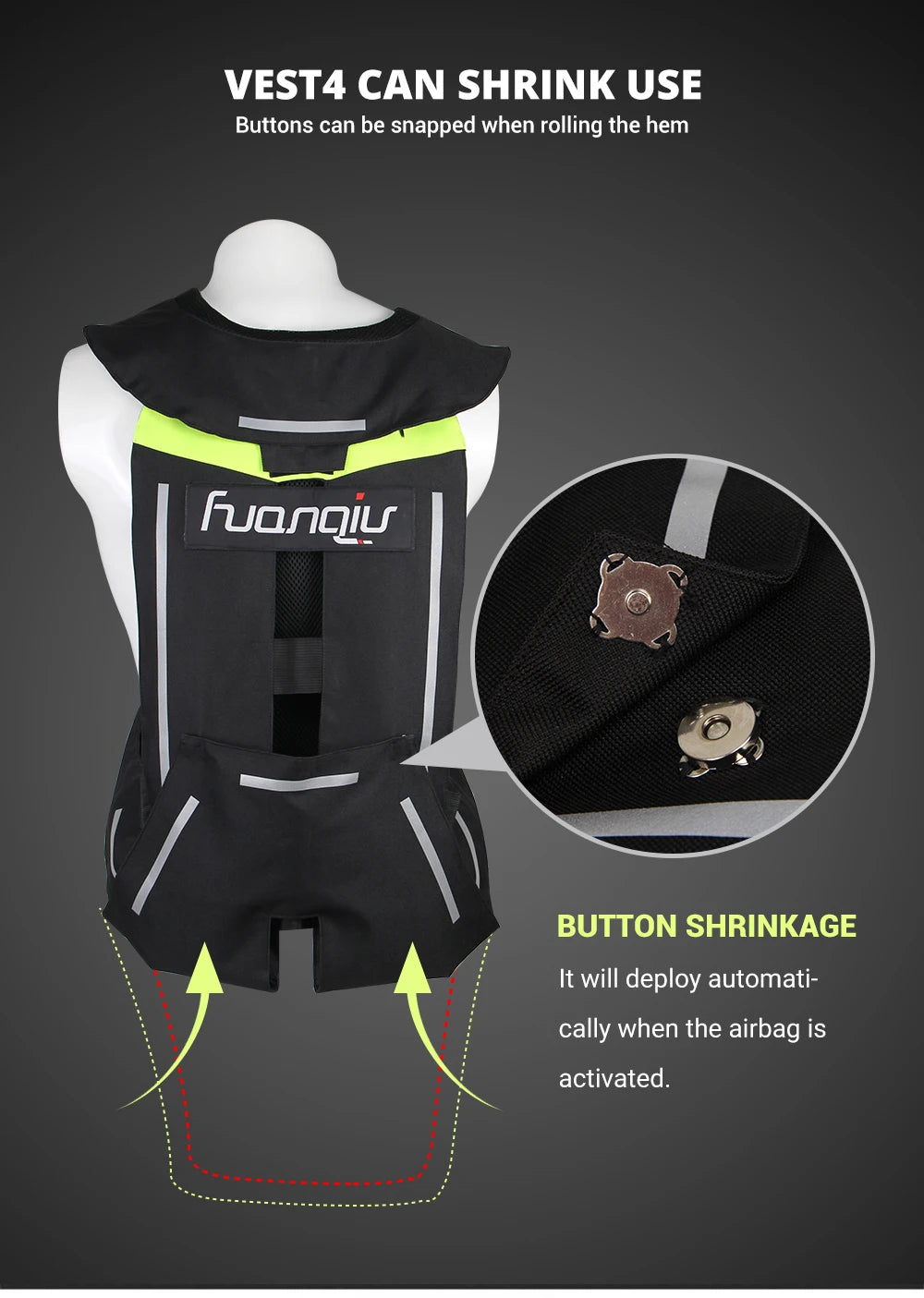 Motorcycle Jacket Motorcycle Air Bag Vest Reflective Motocross Racing Airbag Vest Moto Riding CE Protector Motorcycle Equipment