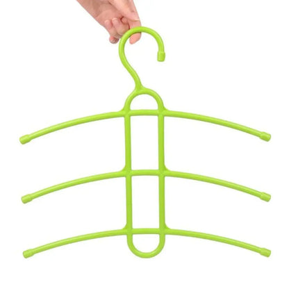 New Multifunctional Hanger Hook Fishbone Clothes Hanger Clothes Rack Wardrobe Organizer Space 3 Layer Saver