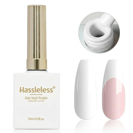 Hassleless 15 ml vit gellack för naglar