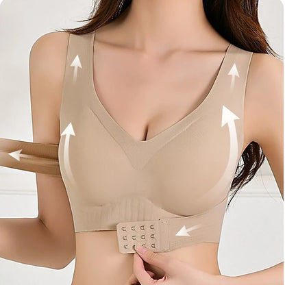 S-XXL High-quality Seamless Women's Fitness Bra Without Wires, Small Breast Push-up, Back-shaping, Corrective Yoga Sports Bra