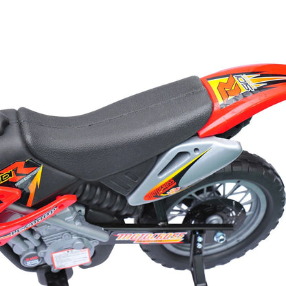 HOMCOM elmotorcykel för barn 6 V med stödhjul – röd och svart
