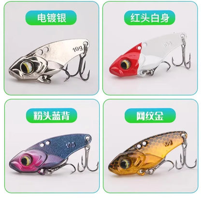 NEW 1PC Metal VIB Fishing Lures 5g 7g 10g 15g Metal Jig Crankbait Wobbler Vibration Baits Pesca Tackle for Trout Bass Pike Perch