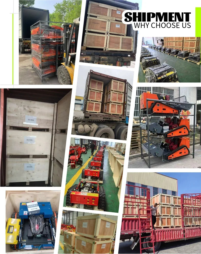 Radiostyrd gräsklippare med Loncin 16 hk-motor